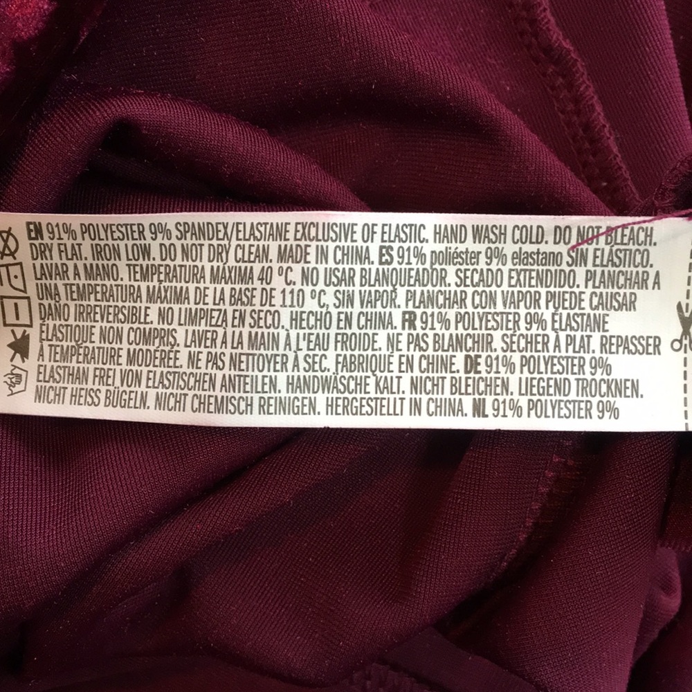 Forever 21 Burgundy Velvet Dress - Picture 8 of 8
